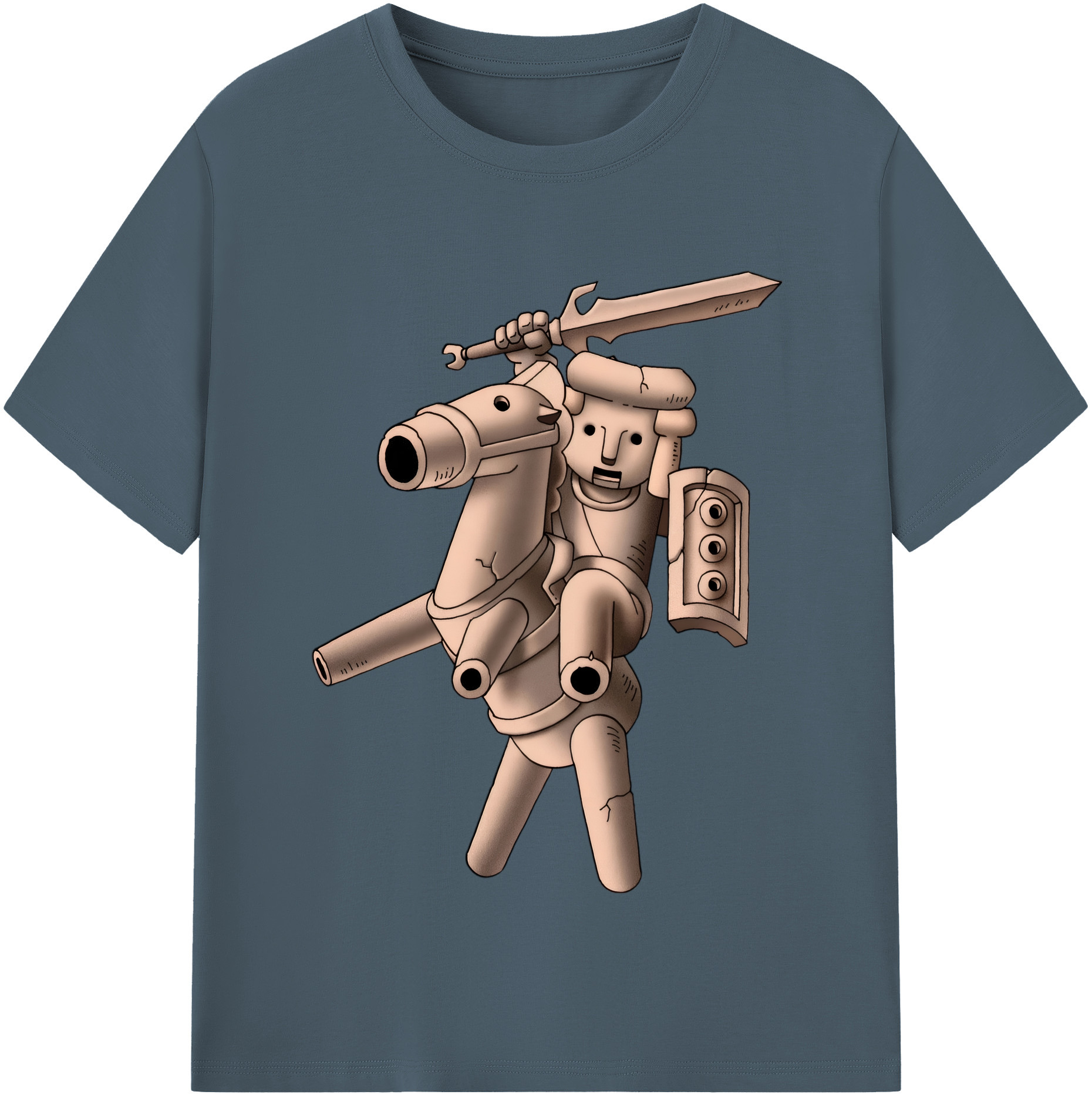 （画像用） ドラゴンクエスト Doragon Kuesuto Dragon Quest 綿100％半袖Tシャツ（フロントプリント）